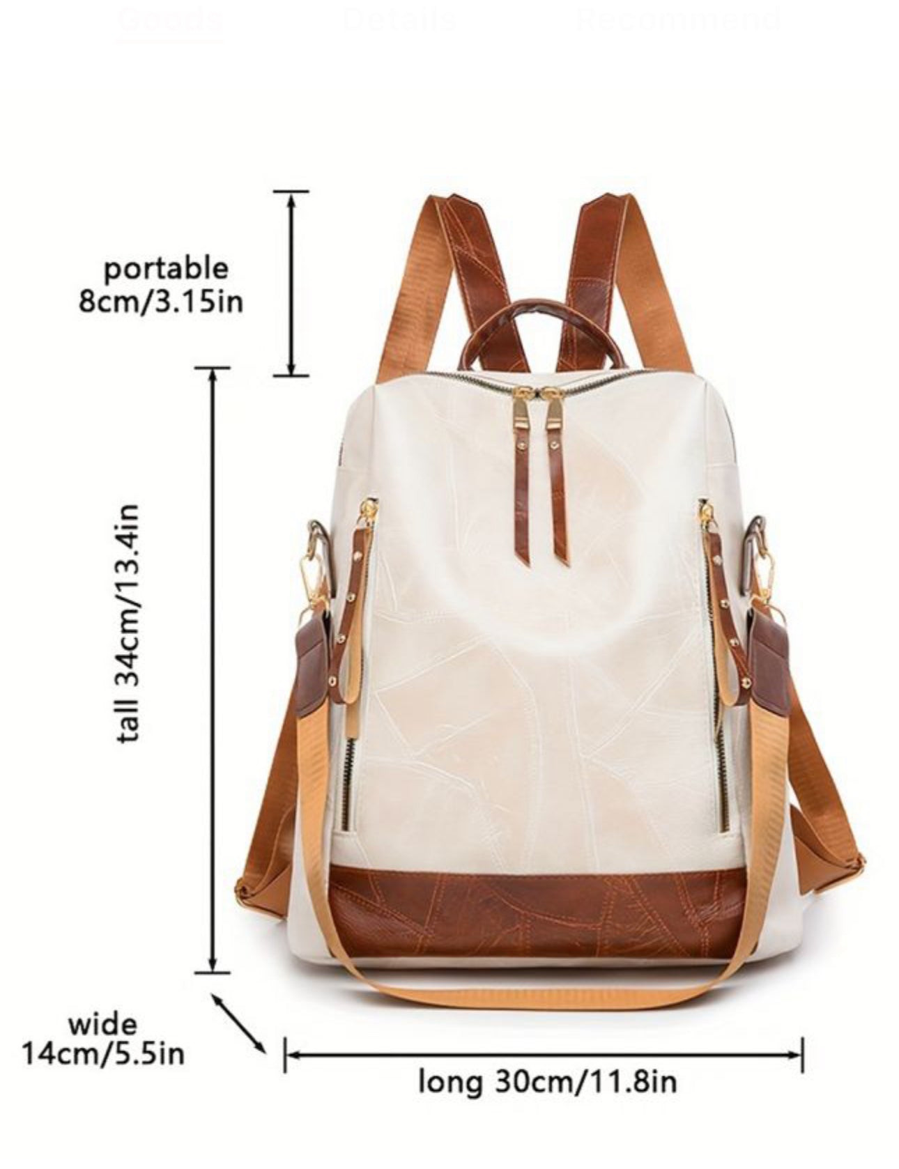 PU Leather Backpack