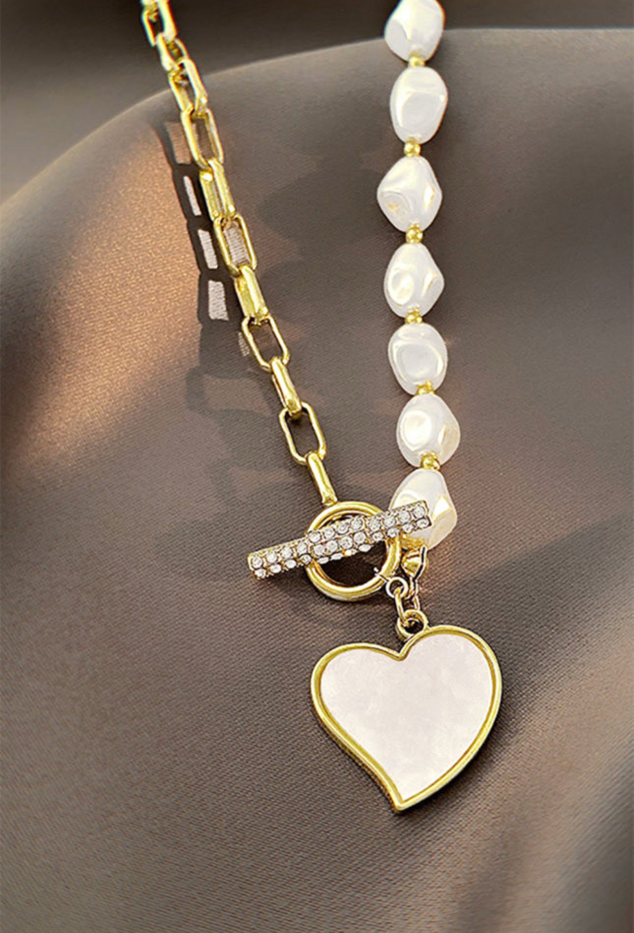 Gold Heart Shaped Necklace