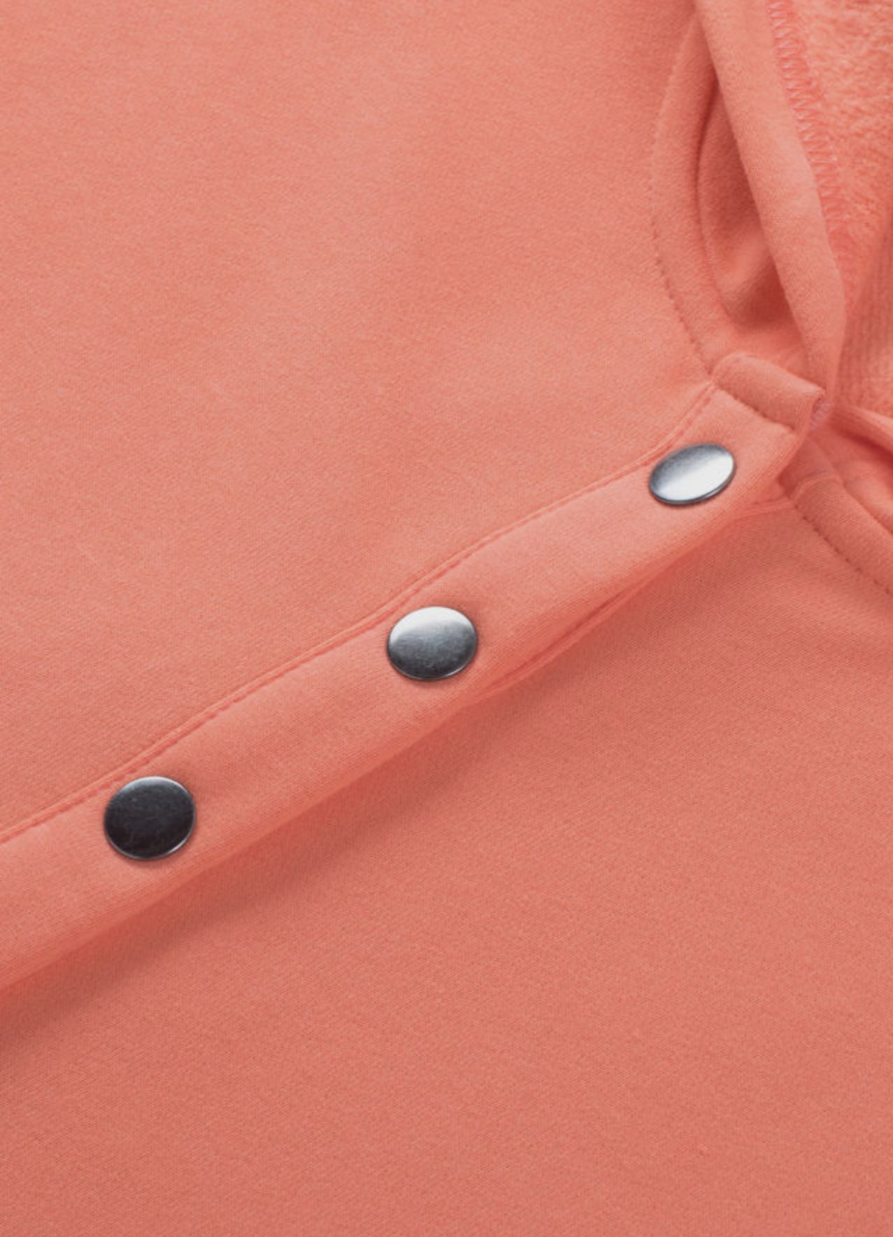 Orange Batwing Henley Sweatshirt