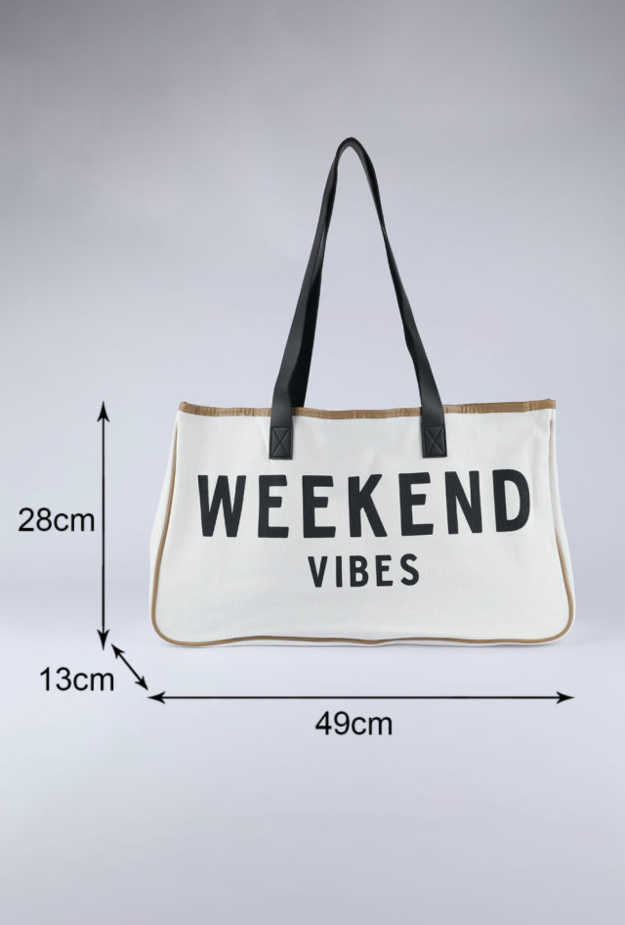 Weekend Vibes Canvas Beach Totes