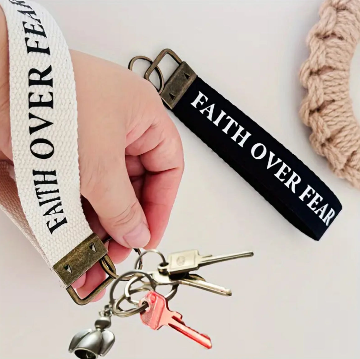 Inspirational Wristlet Keychain