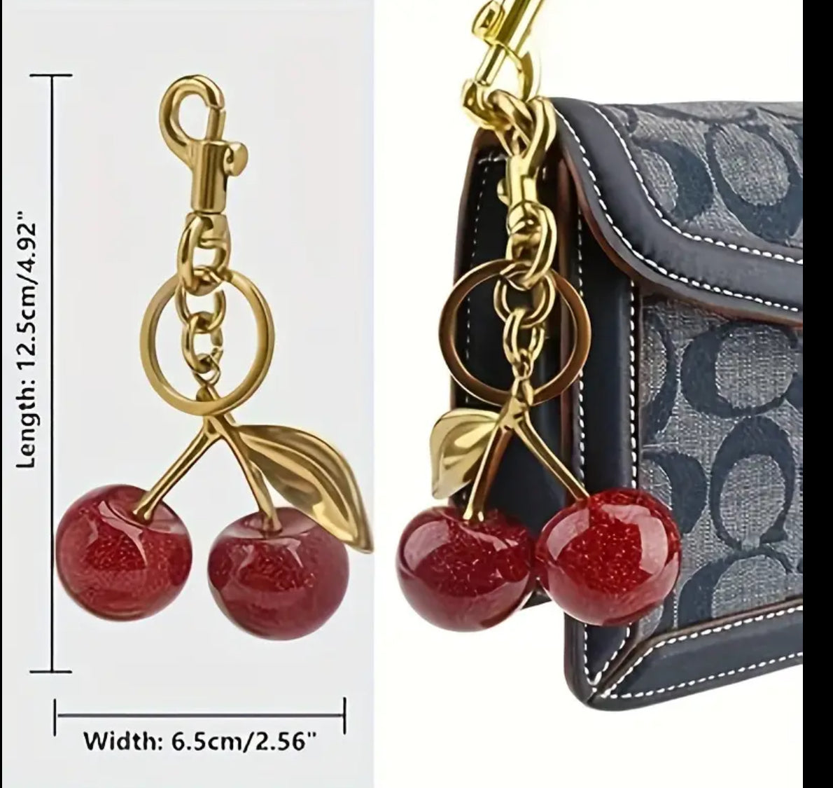 Cherry Purse Charm