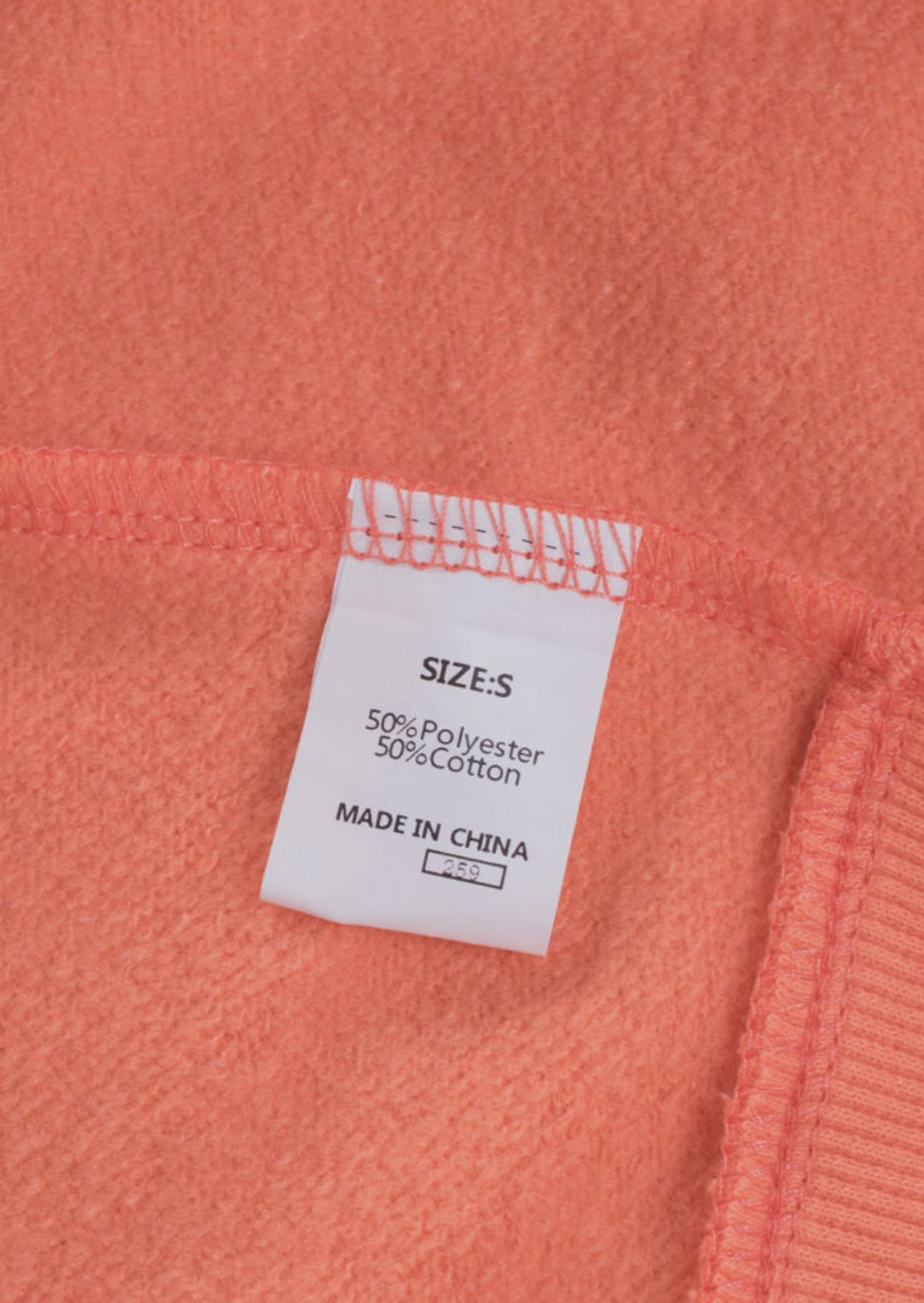 Orange Batwing Henley Sweatshirt