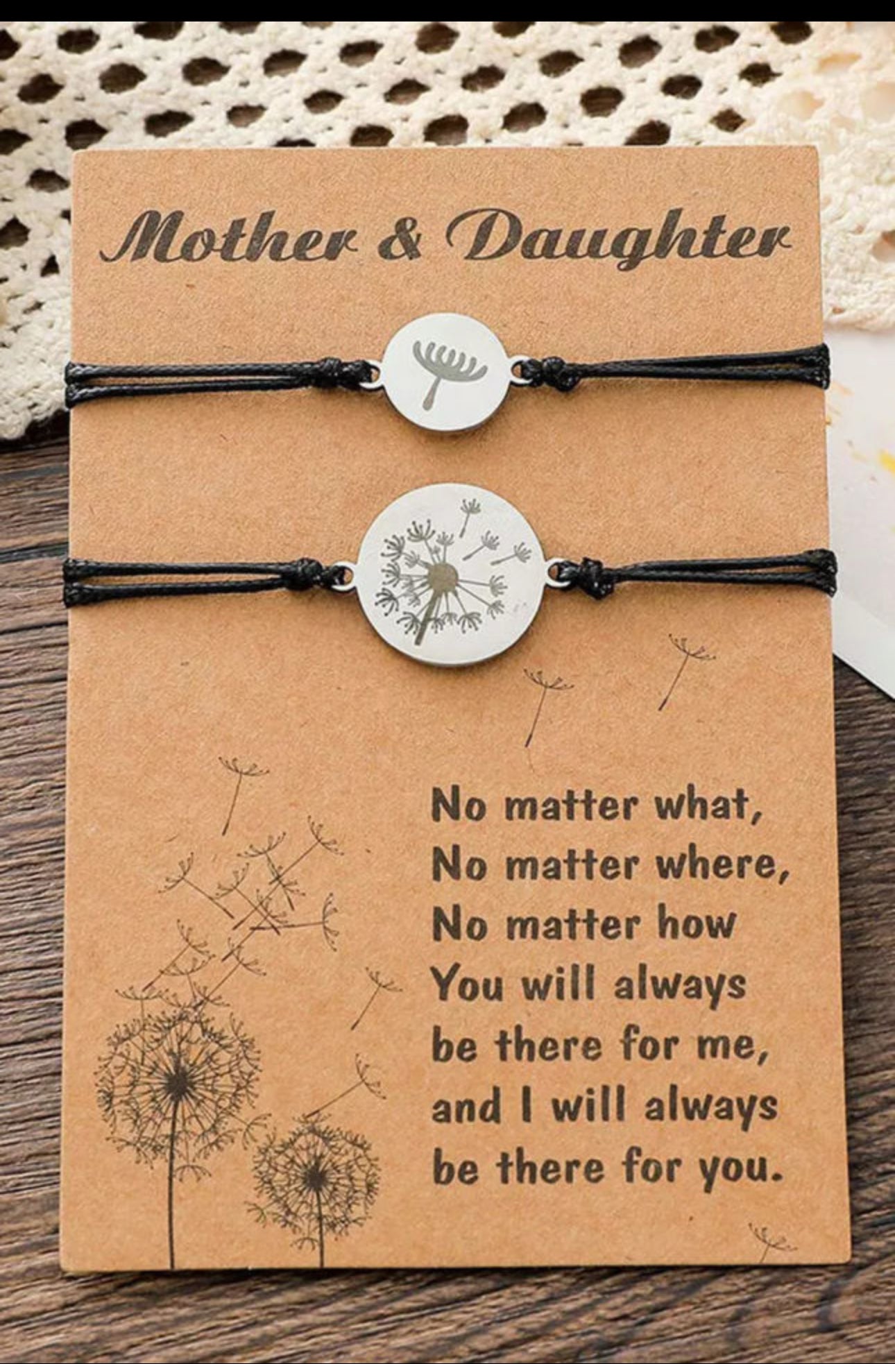 Mother and Daughter Bracelet Set