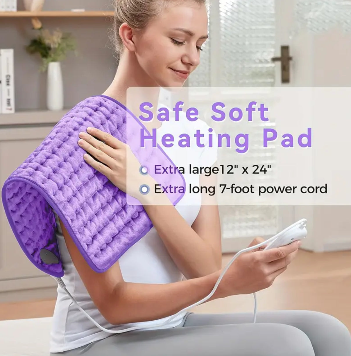 Heating Pad with Remote-Grey