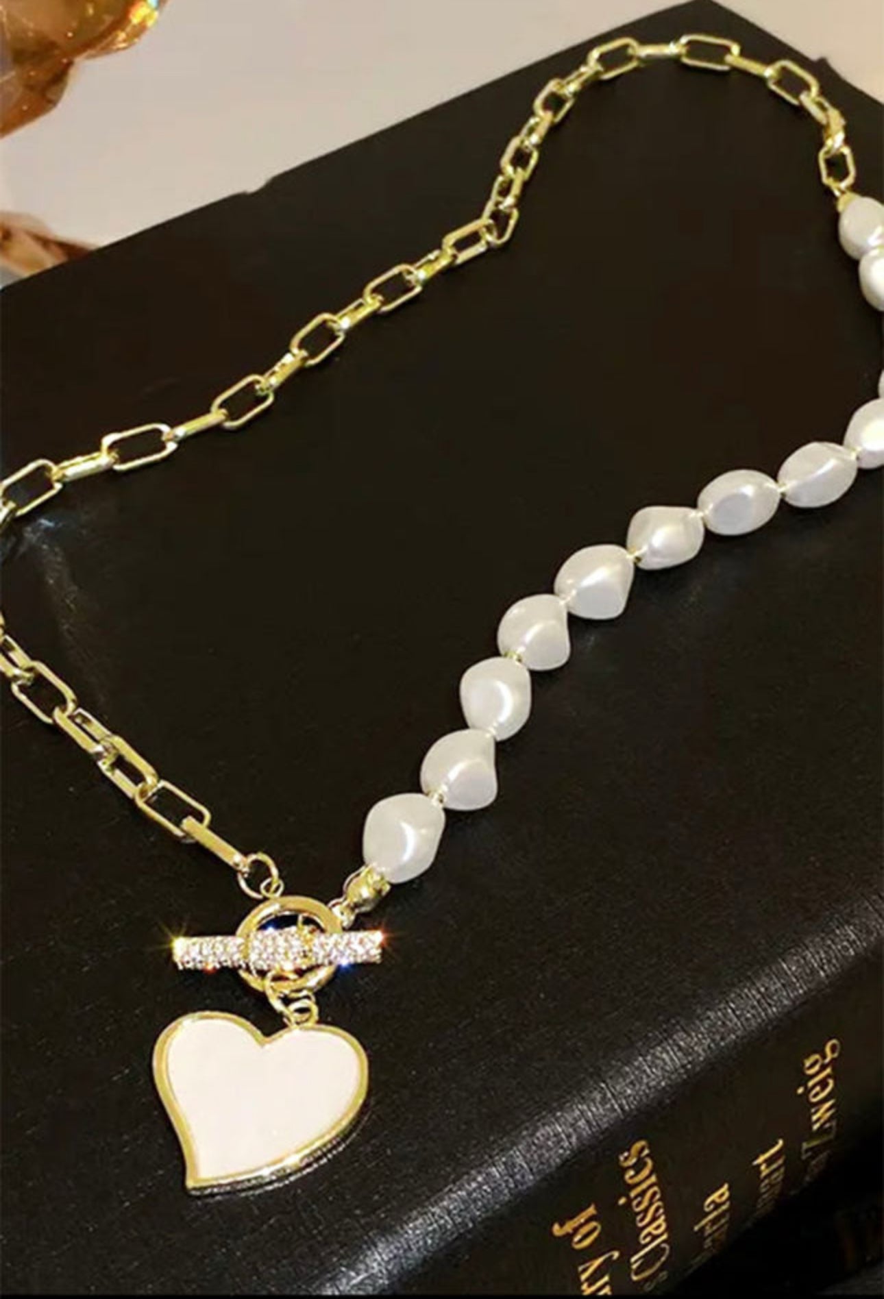 Gold Heart Shaped Necklace